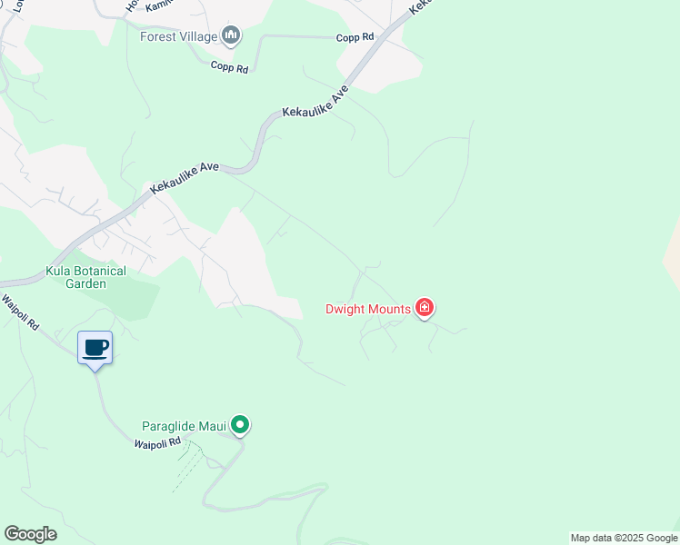 map of restaurants, bars, coffee shops, grocery stores, and more near 482 Waiakoa Road in Kula