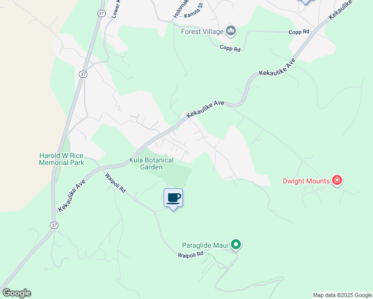 map of restaurants, bars, coffee shops, grocery stores, and more near 790 Kekaulike Avenue in Kula