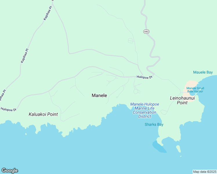 map of restaurants, bars, coffee shops, grocery stores, and more near 57 Polihua Place in Lanai City