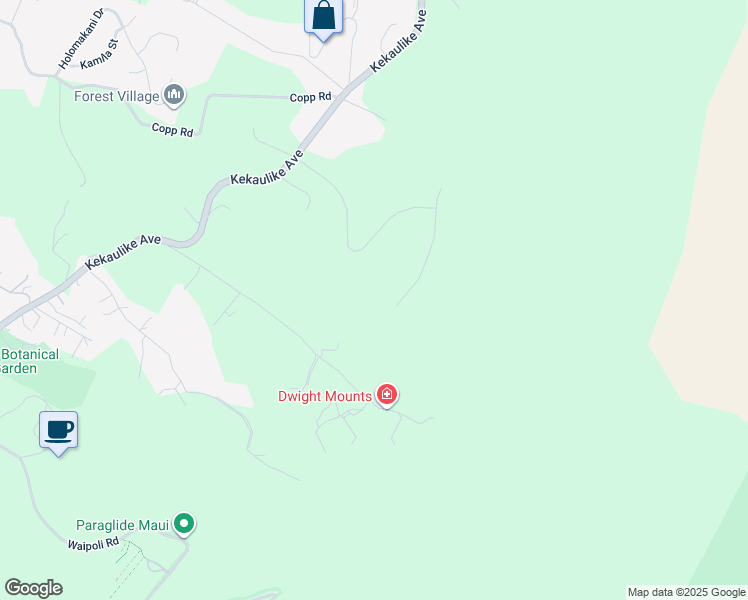 map of restaurants, bars, coffee shops, grocery stores, and more near 100 Ululani Street in Kula