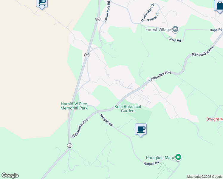map of restaurants, bars, coffee shops, grocery stores, and more near 30 Ohala Place in Kula