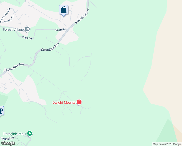 map of restaurants, bars, coffee shops, grocery stores, and more near 59 Ululani Street in Kula
