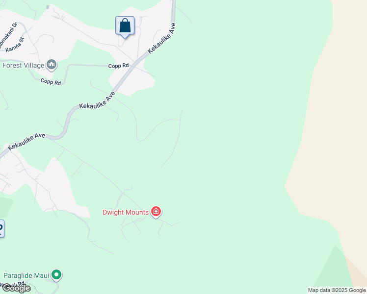 map of restaurants, bars, coffee shops, grocery stores, and more near 51 Ululani Street in Kula