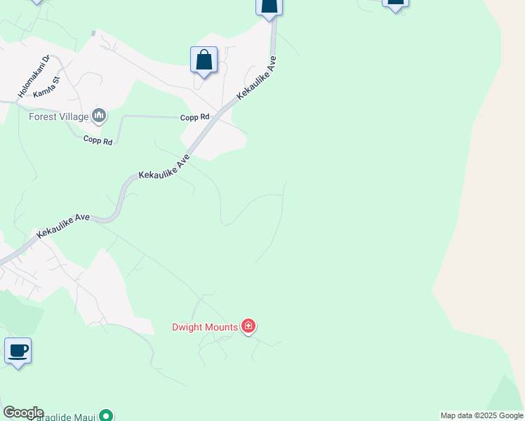 map of restaurants, bars, coffee shops, grocery stores, and more near 98 Wahelani Street in Kula