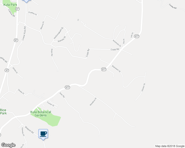 map of restaurants, bars, coffee shops, grocery stores, and more near 1440 Kekaulike Avenue in Kula