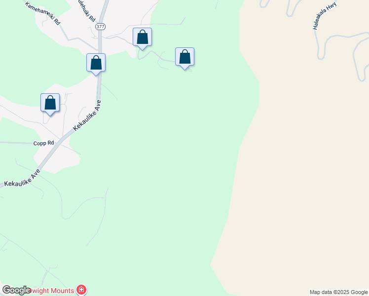 map of restaurants, bars, coffee shops, grocery stores, and more near Kekaulike Avenue in Kula