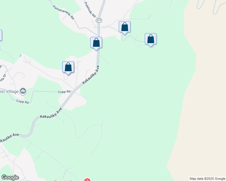 map of restaurants, bars, coffee shops, grocery stores, and more near 2176 Kekaulike Avenue in Kula