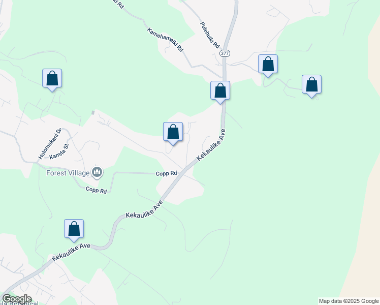 map of restaurants, bars, coffee shops, grocery stores, and more near 100 Ihe Place in Kula
