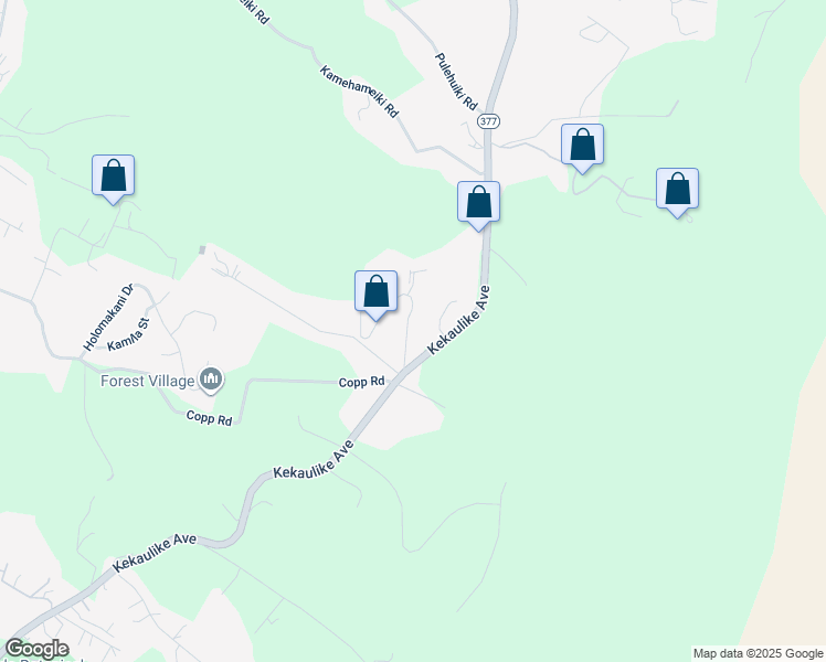 map of restaurants, bars, coffee shops, grocery stores, and more near 100 Ihe Place in Kula