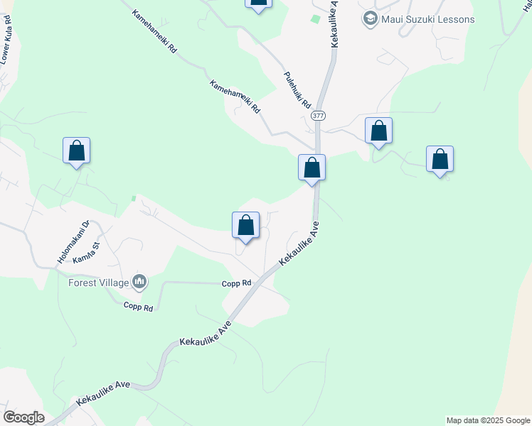 map of restaurants, bars, coffee shops, grocery stores, and more near 15 Hoihoi Place in Kula