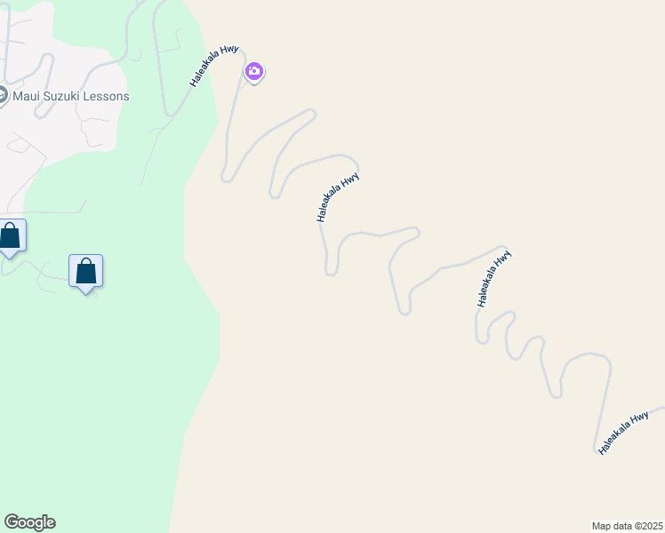 map of restaurants, bars, coffee shops, grocery stores, and more near 16-251 Haleakala Highway in Kula