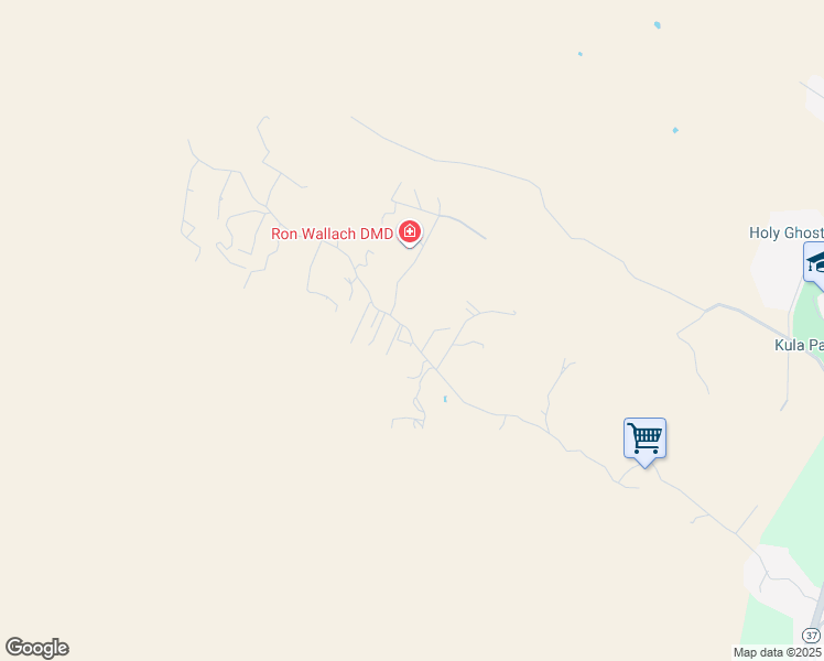 map of restaurants, bars, coffee shops, grocery stores, and more near 1298 Naalae Road in Kula