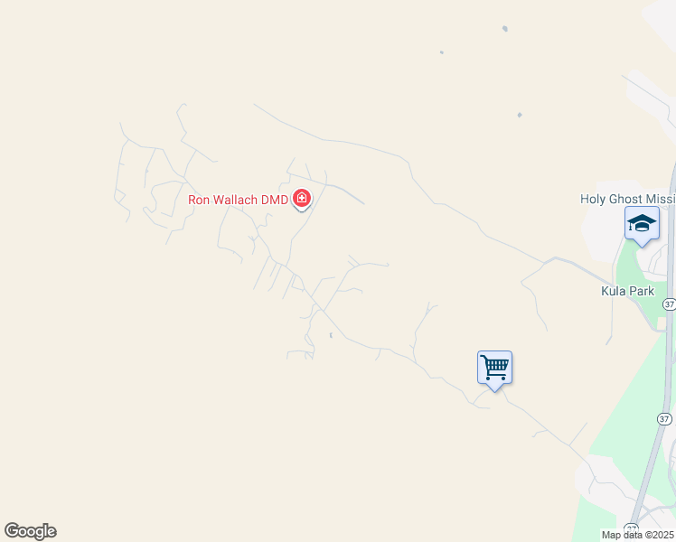 map of restaurants, bars, coffee shops, grocery stores, and more near 1304 Naalae Road in Kula