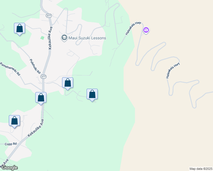 map of restaurants, bars, coffee shops, grocery stores, and more near 594 Hapapa Road in Kula