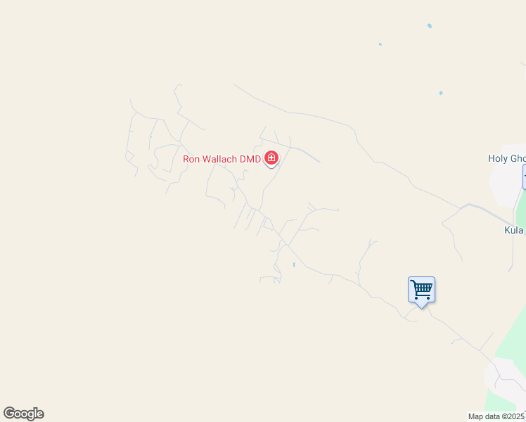 map of restaurants, bars, coffee shops, grocery stores, and more near 0 Naalae Road in Kula