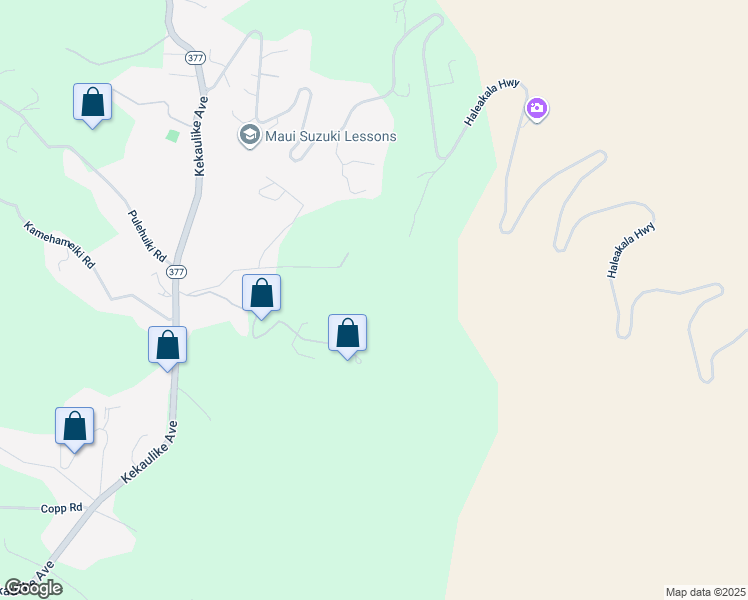 map of restaurants, bars, coffee shops, grocery stores, and more near 590 Hapapa Road in Kula