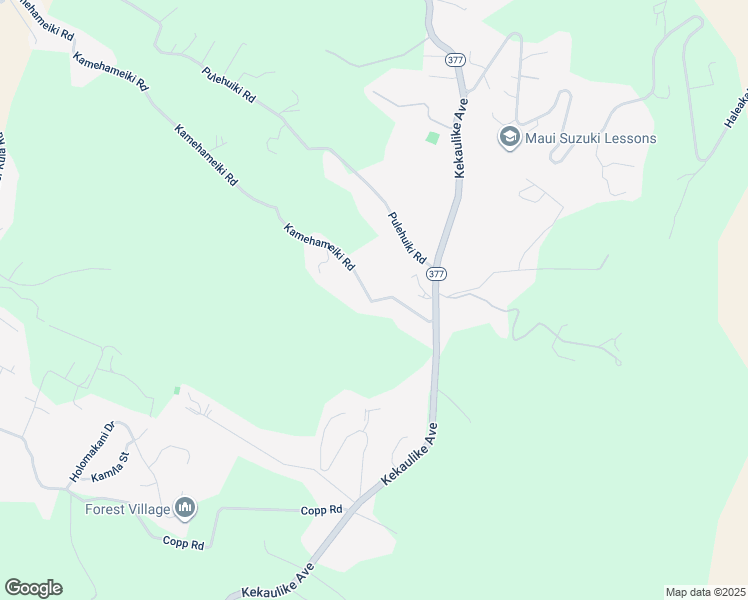 map of restaurants, bars, coffee shops, grocery stores, and more near 1515 Kamehameiki Road in Kula