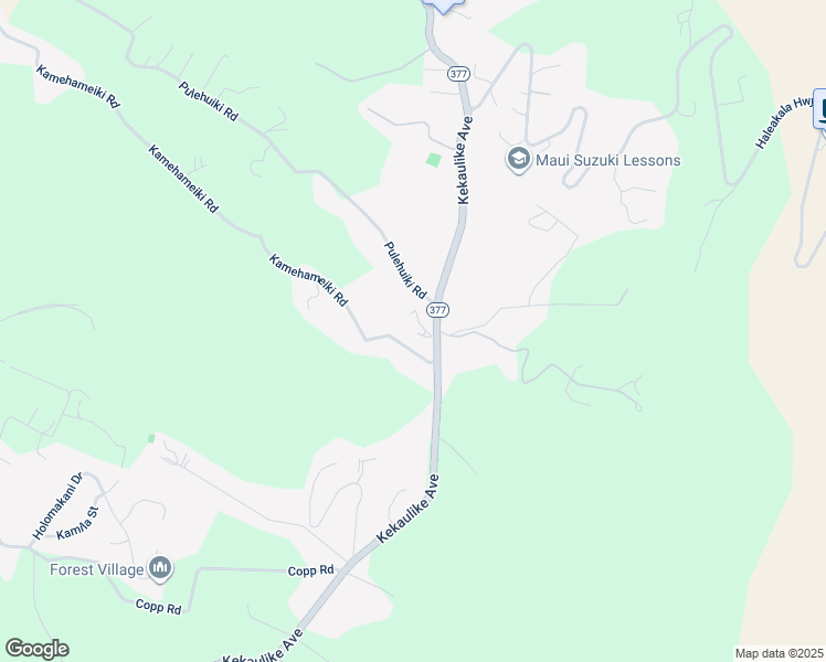 map of restaurants, bars, coffee shops, grocery stores, and more near 1575 Kamehameiki Road in Kula