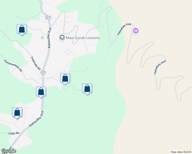 map of restaurants, bars, coffee shops, grocery stores, and more near 592 Hapapa Road in Kula