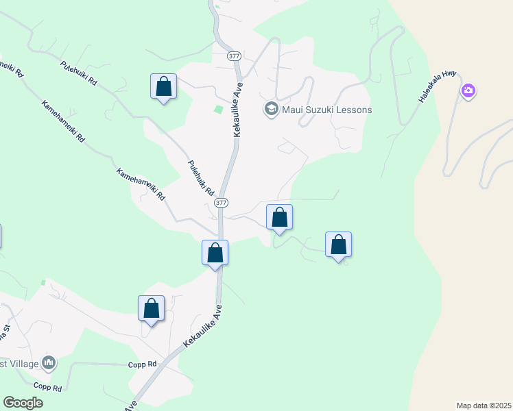 map of restaurants, bars, coffee shops, grocery stores, and more near 0 Hapapa Road in Kula