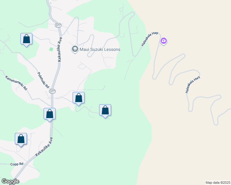 map of restaurants, bars, coffee shops, grocery stores, and more near 590 Hapapa Road in Kula