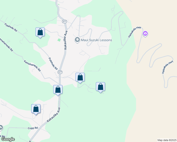 map of restaurants, bars, coffee shops, grocery stores, and more near 470 Hapapa Road in Kula