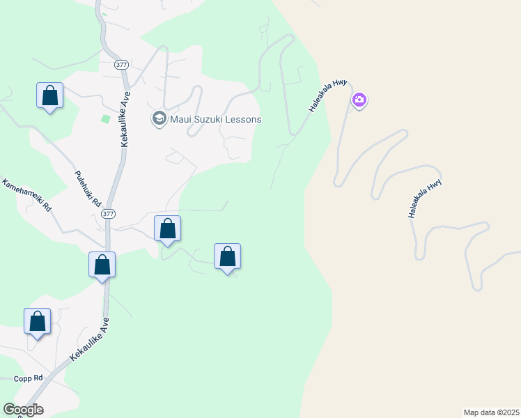 map of restaurants, bars, coffee shops, grocery stores, and more near 545 Hapapa Road in Kula