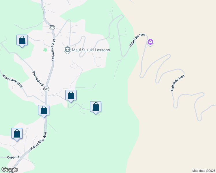 map of restaurants, bars, coffee shops, grocery stores, and more near 545 Hapapa Road in Kula