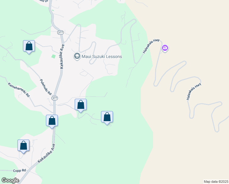 map of restaurants, bars, coffee shops, grocery stores, and more near 475 Hapapa Road in Kula