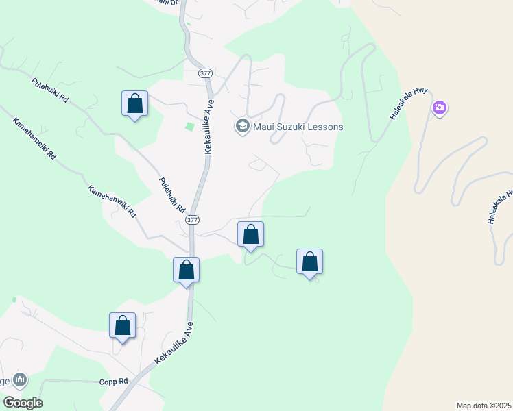 map of restaurants, bars, coffee shops, grocery stores, and more near 281 Hapapa Road in Kula