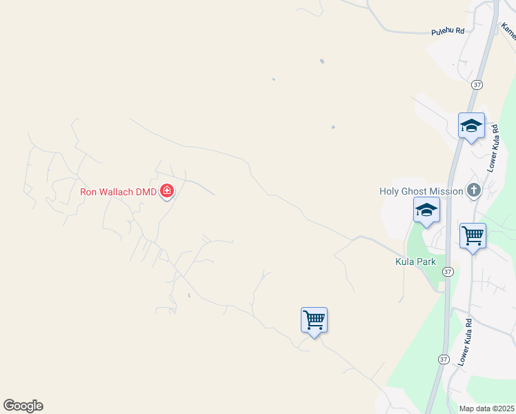 map of restaurants, bars, coffee shops, grocery stores, and more near 707 Calasa Road in Kula