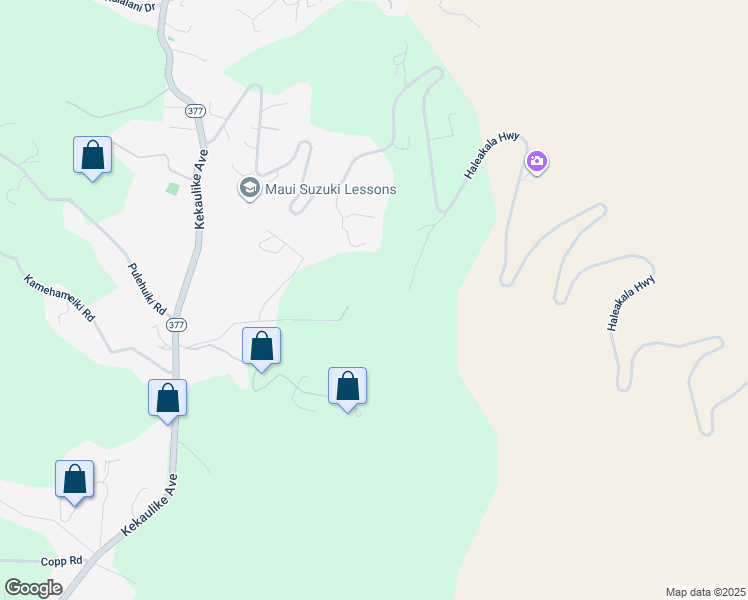 map of restaurants, bars, coffee shops, grocery stores, and more near 475 Hapapa Road in Kula