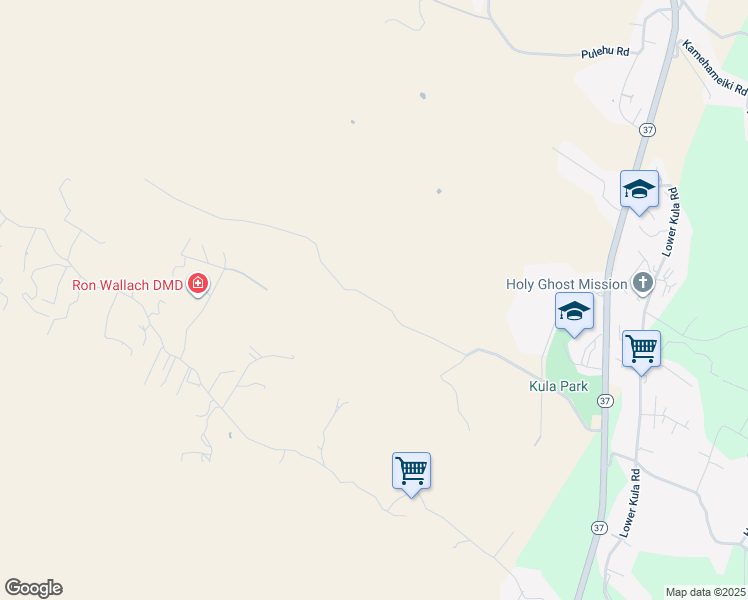 map of restaurants, bars, coffee shops, grocery stores, and more near Calasa Road in Kula