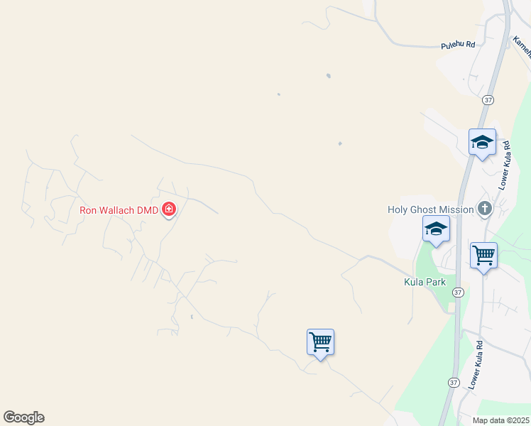 map of restaurants, bars, coffee shops, grocery stores, and more near 707 Calasa Road in Kula