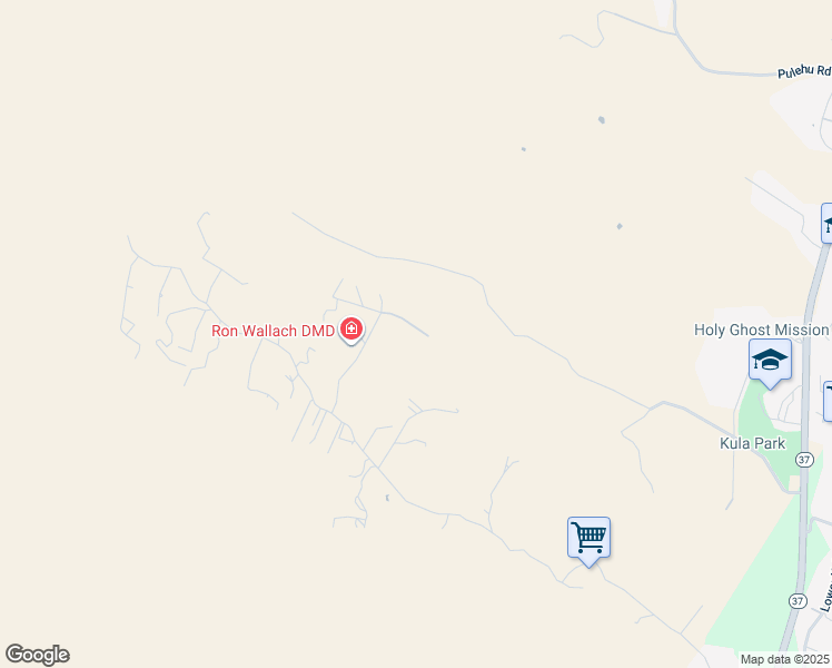 map of restaurants, bars, coffee shops, grocery stores, and more near 650 Papipi Road in Kula