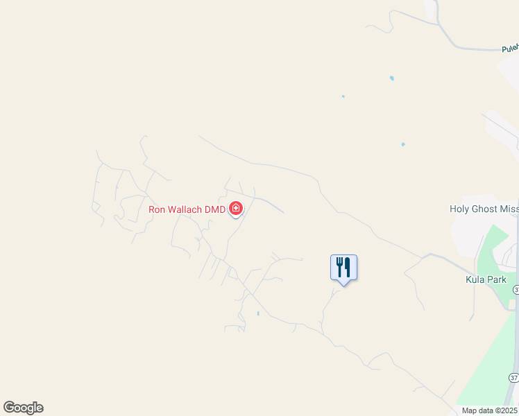 map of restaurants, bars, coffee shops, grocery stores, and more near 30 Ahinahina Place in Kula