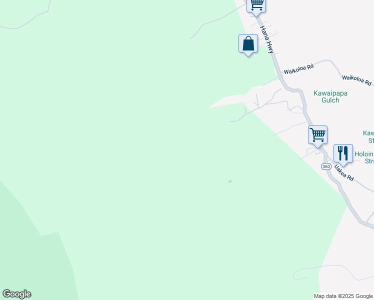 map of restaurants, bars, coffee shops, grocery stores, and more near 54 Kawai Ola Place \ in Hana