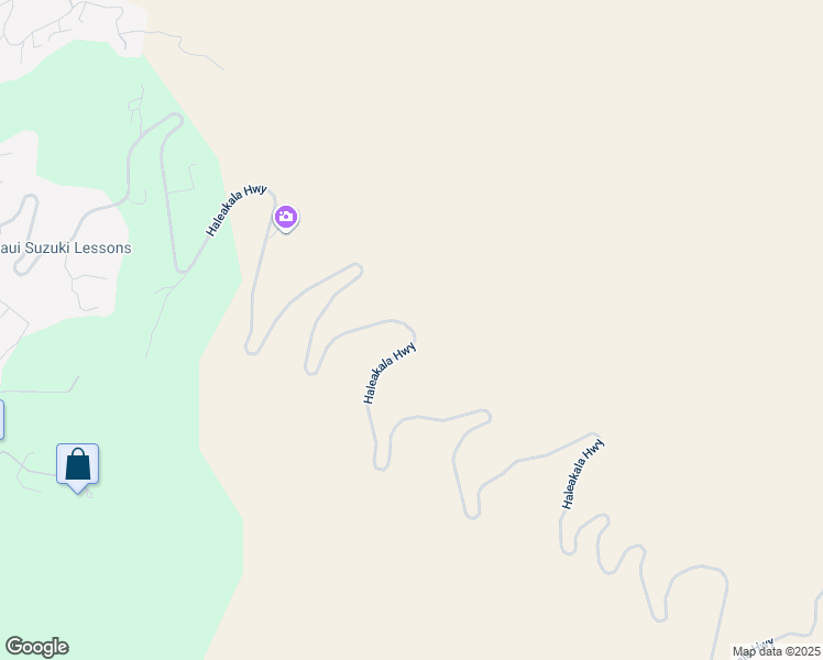 map of restaurants, bars, coffee shops, grocery stores, and more near Haleakala Highway in Maui County