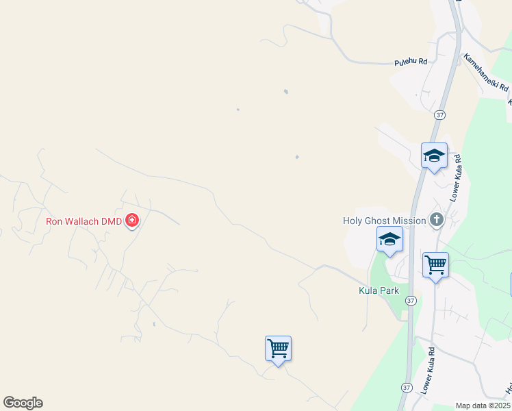 map of restaurants, bars, coffee shops, grocery stores, and more near 650 Calasa Road in Kula