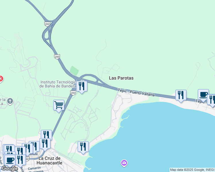 map of restaurants, bars, coffee shops, grocery stores, and more near in 