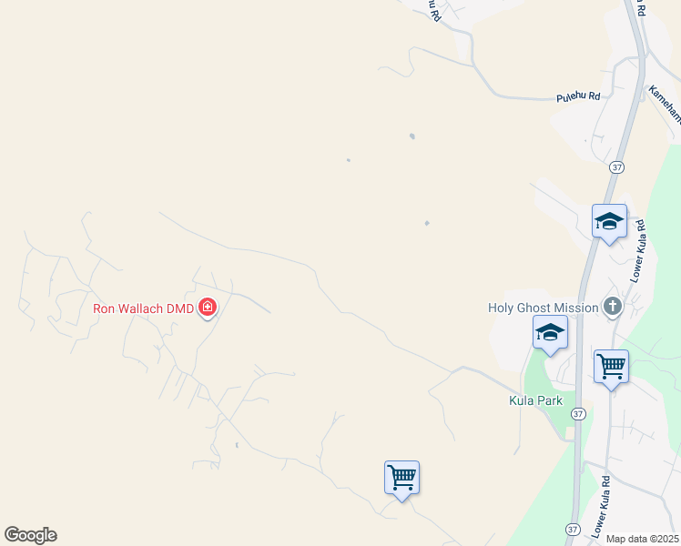 map of restaurants, bars, coffee shops, grocery stores, and more near 0 Calasa Road in Kula
