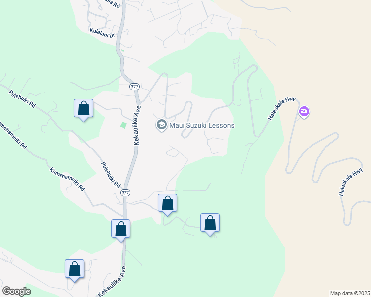 map of restaurants, bars, coffee shops, grocery stores, and more near 284 Napoko Place in Kula