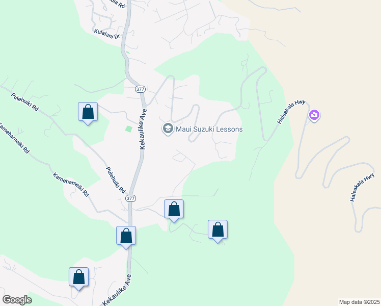 map of restaurants, bars, coffee shops, grocery stores, and more near 284 Napoko Place in Kula