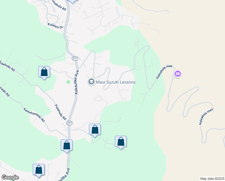 map of restaurants, bars, coffee shops, grocery stores, and more near 72 Aolewa Place in Kula