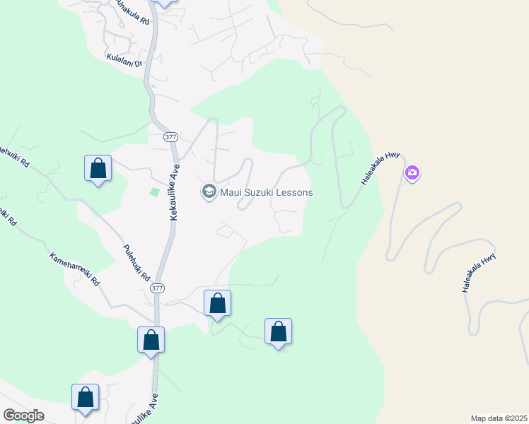 map of restaurants, bars, coffee shops, grocery stores, and more near 72 Aolewa Place in Kula