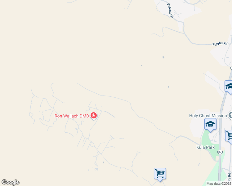 map of restaurants, bars, coffee shops, grocery stores, and more near 1216 Calasa Road in Kula