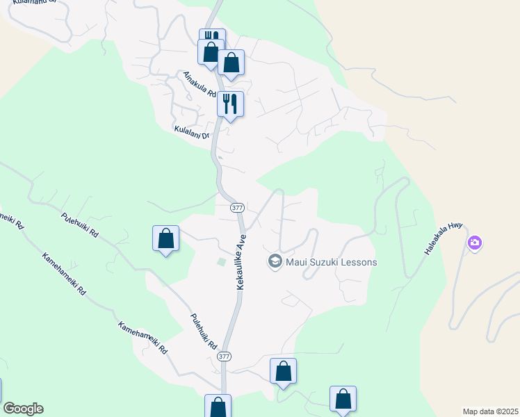 map of restaurants, bars, coffee shops, grocery stores, and more near 10 Palena Place in Kula