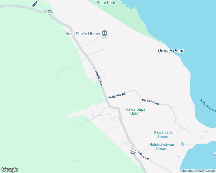 map of restaurants, bars, coffee shops, grocery stores, and more near 4289 Hana Highway in Hana
