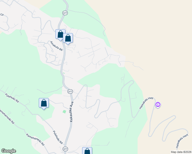map of restaurants, bars, coffee shops, grocery stores, and more near 716 Upper Kimo Drive in Kula