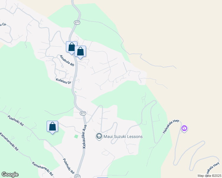 map of restaurants, bars, coffee shops, grocery stores, and more near 712 Upper Kimo Drive in Kula